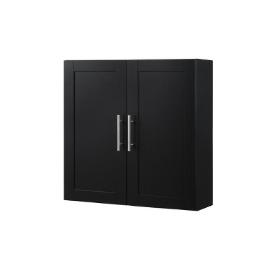 Rbied 24 in. W x 7.63 in. D x 24 in. H Kitchen Bathroom Storage Wall Cabinet Sideboard with Adjustable Shelves747495291871