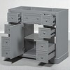 36" Bathroom Vanity Base Only, Freestanding Cabinet with 1 Door and 6 Drawers, Adjustable Shelf, Sink Not Included - 4 of 4