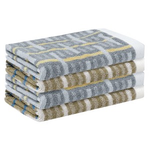 Unique Bargains Cotton Highly Absorbent Lightweight Washcloth 13" x 13" - 1 of 4