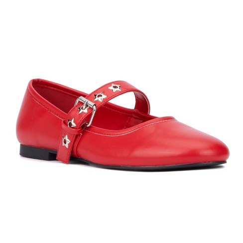 Olivia Miller Women s Element Maryjane Flats 11 RED