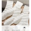 TIME HOLLOW White Lightweight Casual Thin Calf Socks - 3 of 3