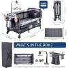 4 in 1 Pack and Play Bedside Sleeper Portable Baby Bassinet with Zip Door, Changing Table, Locking Wheels, Bottom Storage & Toy Bar for Toddlers - 3 of 4