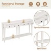 Retro Console Table, with Drawer and Shelves, Versatile Storage Solutions, for Entryway, Living Room and Hallways, Available in Multiple Colors - 4 of 4