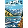 Trends International Lantern Press - Glacier National Park, Avalanche Lake Unframed Wall Poster Prints - 4 of 4