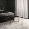 Meridian Furniture,Valley Chenille Fabric Bench - 2 of 4