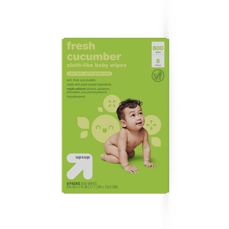 Fresh Cucumber Baby Wipes- up & up™ (Select Count), 6 of 16