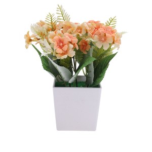 Unique Bargains Fake Plants Oil Painting Style Lewisia Plastic 2.95"x2.95"x7.87" 1 Pc - 1 of 4