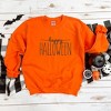 Simply Sage Market Women's Graphic Sweatshirt Embroidered Happy Halloween - 3 of 4