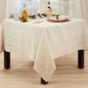 Saro Lifestyle Linen Blend Toscana Double Hemstitched Tablecloth - 2 of 2