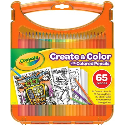 Crayola 65pc Create & Color Kit with Colored Pencils