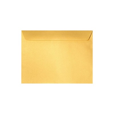 LUX 9 x 12 Booklet Envelopes 50/Pack Gold Metallic (5350-07-50)