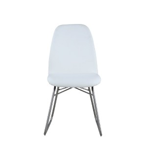 Chintaly Imports,Contemporary Curved-Back Side Chair  Sled Base - Set of 2 - 1 of 4