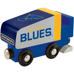 MasterPieces Officially Licensed NHL St. Louis Blues Wooden Toy Zamboni Train Engine For Kids - 1 of 4
