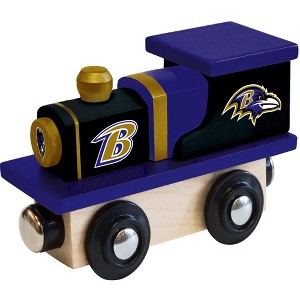 MasterPieces Officially Licensed NFL Baltimore Ravens Wooden Toy Train Engine For Kids - 1 of 4