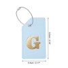 Unique Bargains Luggage Tag Light Blue 1 Pc - 2 of 4