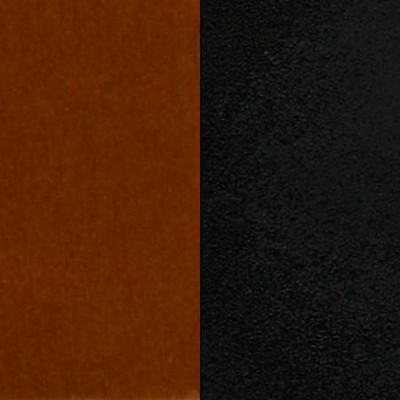 Cherry Wood and Black Metal Swivel Barstool with Ladder Back