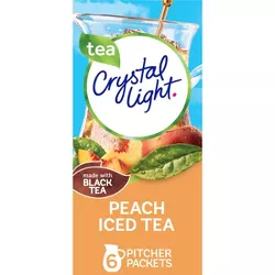 Crystal Light Peach Iced Tea Drink Mix - 6pk/0.25oz Pouches
