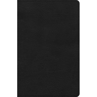 CSB Thinline Bible, Anglicised Edition, Black Leathertouch - by  Csb Bibles by Holman (Leather Bound)