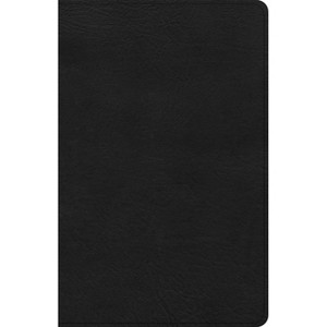 CSB Thinline Bible, Anglicised Edition, Black Leathertouch - by  Csb Bibles by Holman (Leather Bound) - 1 of 1