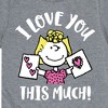 Boys' - Peanuts - I Love You This Much Short Sleeve Graphic T-Shirt - 2 of 4