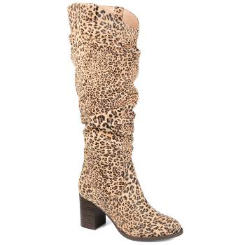 Journee Collection Womens Aneil Stacked Heel Knee High Boots