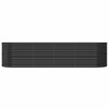 vidaXL Garden Raised Bed Powder-coated Steel 116.5"x31.5"x26.8" Anthracite - 3 of 4