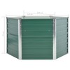 vidaXL Raised Garden Bed Outdoor Flower Box Patio Planter Pot Galvanized Steel - 2 of 4