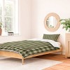 Deny Designs Twin/Twin Extra Long Color Poems Gingham Moss Duvet and Sham Set - image 2 of 4