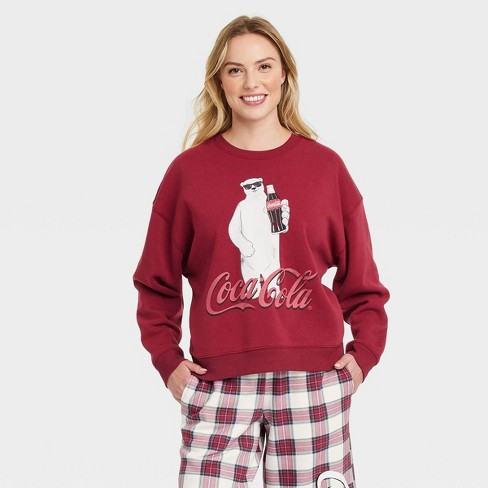 Funny Let outlet It Snow Parody Coke a Cola Bear - Women's Cropped Fleece Pullover