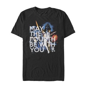 Men's Star Wars May the Fourth Classic Scene T-Shirt - 1 of 4
