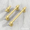 attop 10 Pack Matt Gold Cabinet Pulls, 5 Inch(128mm) Hole Centers Cabinet Handles Kitchen Hardware Straight Bar for Cabinets and Drawer - 2 of 3