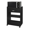 Kings Brand Furniture Dellow Microwave Wood Kitchen Cart with Storage and Drawer - 2 of 3