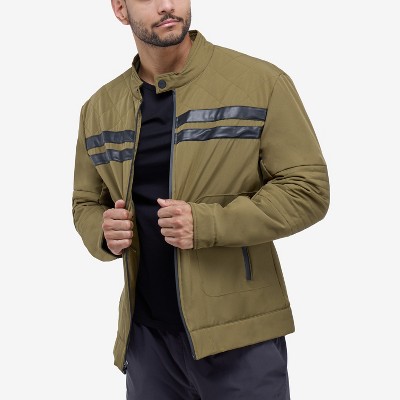X RAY Men's Quilted Jacket in OLIVE Size S — фото 3
