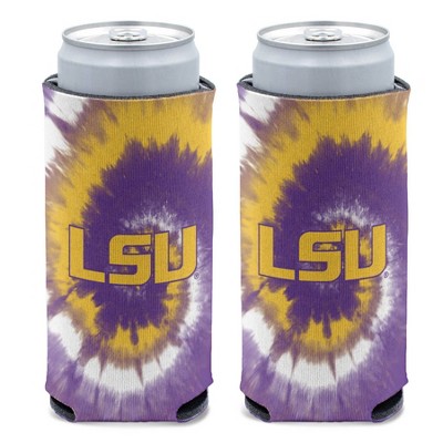 NCAA LSU Tigers Tie-Dye Slim Can Cooler