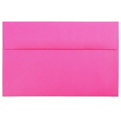 JAM Paper A10 Colored Invitation Envelopes 6 x 9.5 Ultra Fuchsia Pink 16577