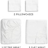 100% Cotton 400 Thread Count 4 Piece Sheet Set - Soft & Cozy Sateen Bed Sheets - CGK Linens - 3 of 4