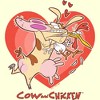 Men's Cow and Chicken Valentine's Day Heart Hug T-Shirt - image 2 of 4