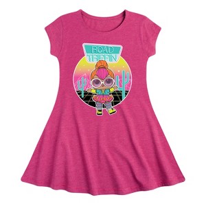 Girls' - LOL Surprise! - Road Trippin Fit & Flair Cap Sleeve Dress - 1 of 3
