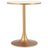 Zuo Bite Bistro Table Beige And Gold - 4 of 4