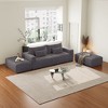 NicBex Couches for Living Room 102" Oversized Sectional Lounge Chaise Flexible Combinations Cloud Plush Loveseat with  2 Removable Footstool, Grey - 4 of 4