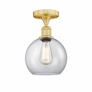 Athens - 1 Light Semi-Flush Mount In Industrial Style-10.75 Inches Tall and 8 Inches Wide - 1 of 1