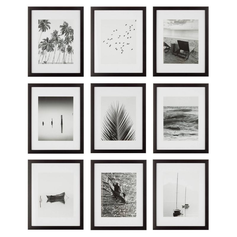 (Set of 9) 11&#34; x 14&#34; Gallery Grid Kit Black - Instapoints, 1 of 13