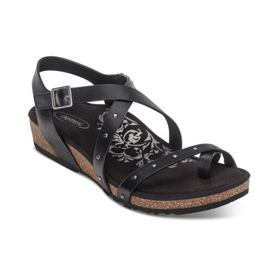 Aetrex Lauren Quarter Strap Sandal