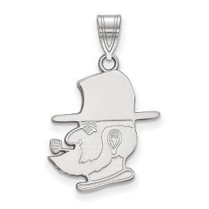 Black Bow Jewelry 10k White Gold Appalachian State Mountaineers NCAA Large Pendant - 1 of 3