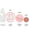 Big Dot of Happiness 30th Pink Rose Gold Birthday - Happy Birthday Party Giant Circle Confetti - Party Decorations - Large Confetti 27 Count - 3 of 4