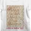 American Horror Story What Creeps Beneath The Sheets Crew Neck Short Sleeve Women's White Crop Top - 2 of 3