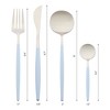 REGALWOVEN Stainless Steel Flatware with Spoons and Forks Set 4 Pieces - 2 of 4