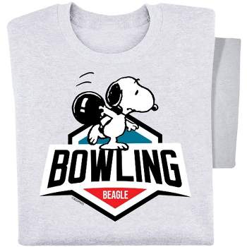 Collections Etc Peanuts Snoopy Bowling Beagle Graphic T-Shirt