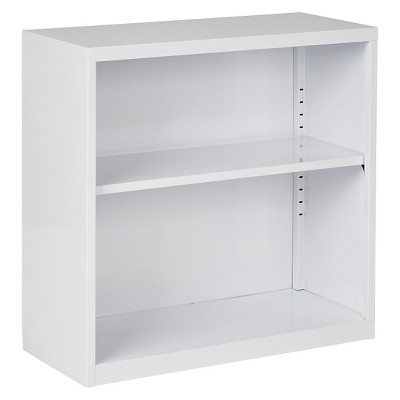 28 Metal Bookcase White Osp Home, White Two Tier Bookcase