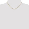 Black Bow Jewelry 1.3mm 14k Yellow Gold Solid Diamond Cut Rope Chain Necklace - 2 of 4